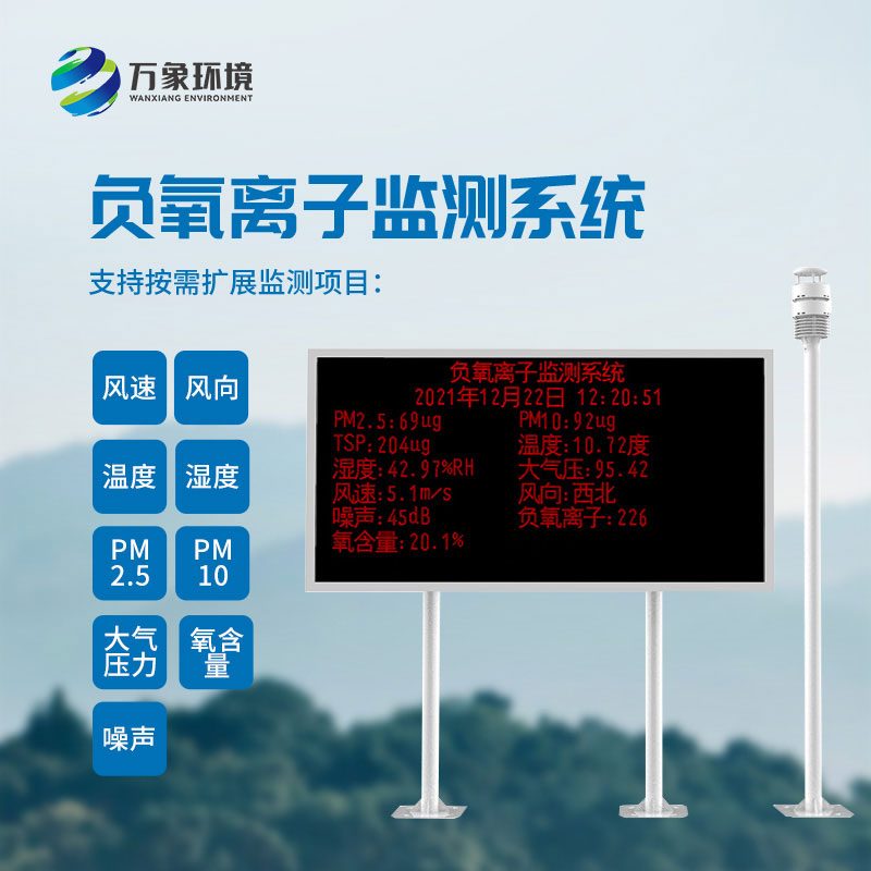 大氣負氧離子自動監(jiān)測系統(tǒng)