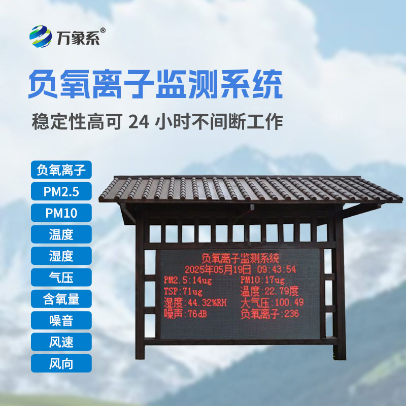 大氣負(fù)氧離子在線監(jiān)測系統(tǒng)守護生態(tài)環(huán)境的“隱形衛(wèi)士